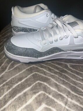 Jordan Air 4RM Women's Shoes (HQ3441-111, White/White/Metallic Silver/White)